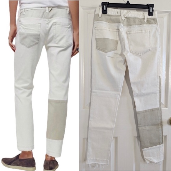 NEW Free People 90s Jax Patched Button Fly Raw Hem
Straight Jeans - Picture 2 of 9